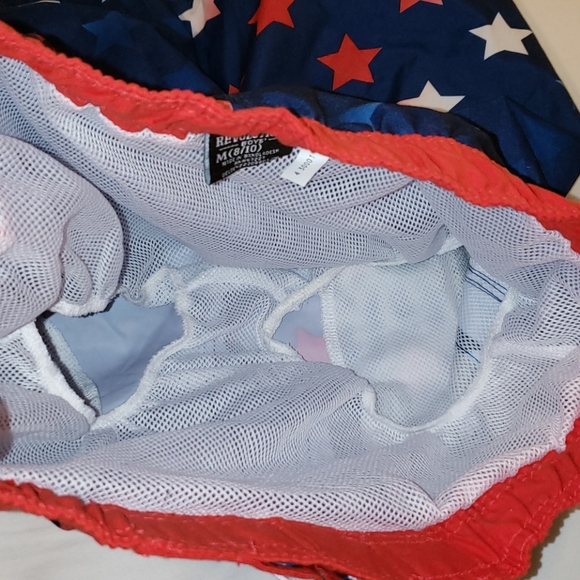 NWT Revolution Boys Patriotic Swim Trunks Sz 8/10 - Picture 4 of 6